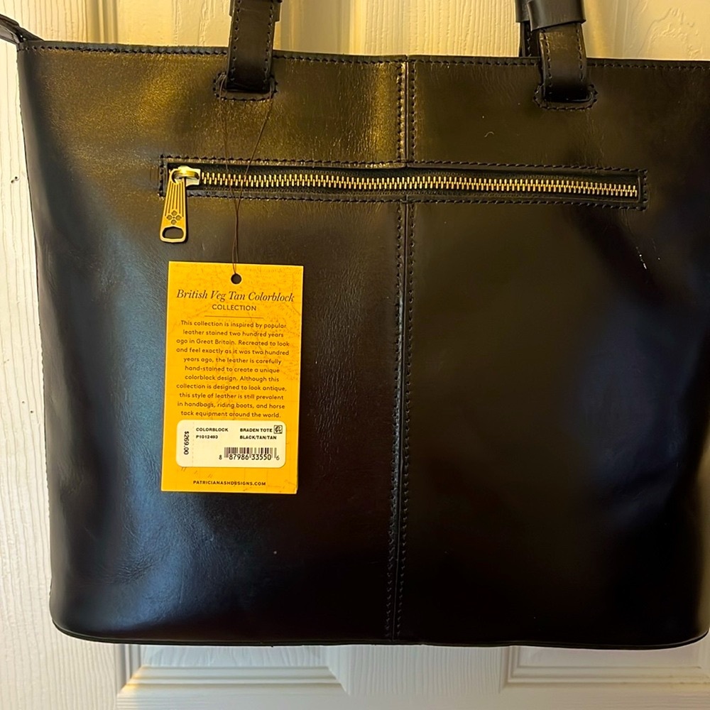 Has tags~ Patricia Nash 100% Leather purse/ laptop/ shoulder bag. Elegant!! - Picture 7 of 10